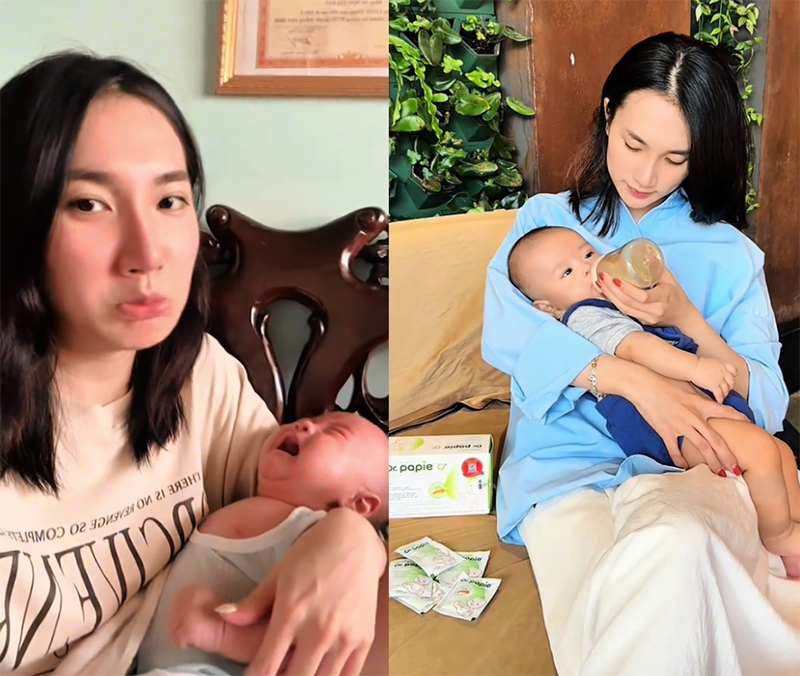 Mẹ Gen Z mất ngủ trắng đêm vì con bị nấm lưỡi: Sai lầm nhiều mẹ từng mắc phải 1 Khánh Linh chia sẻ thức trắng đêm vì con quấy khóc do bị nấm lưỡi