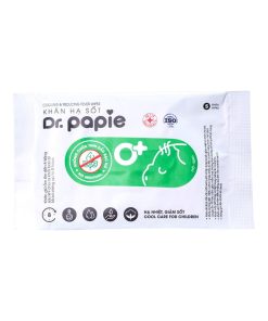 Gói khăn lau hạ sốt Dr.Papie 0+