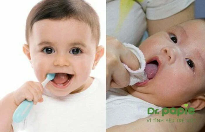 Rơ lưỡi, đánh răng ở trẻ em