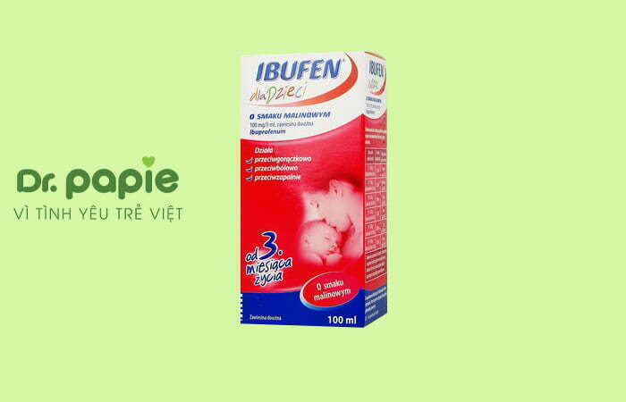 thuốc hạ sốt cho trẻ bị sốt siêu vi ibufen