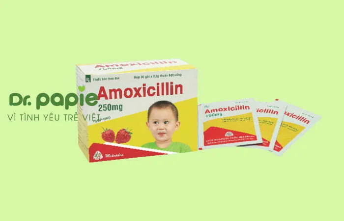 thuốc trị hăm tã cho trẻ sơ sinh amoxicillin