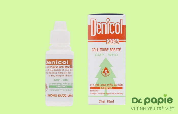 Thuốc rơ lưỡi cho trẻ sơ sinh Denicol