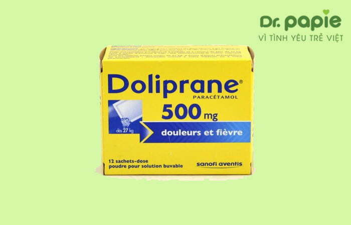 Thuốc hạ sốt phát ban Doliprane 500mg
