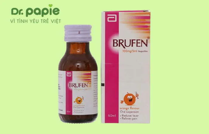 Thuốc hạ sốt Ibuprofen cho trẻ sốt mọc răng chân tay lạnh