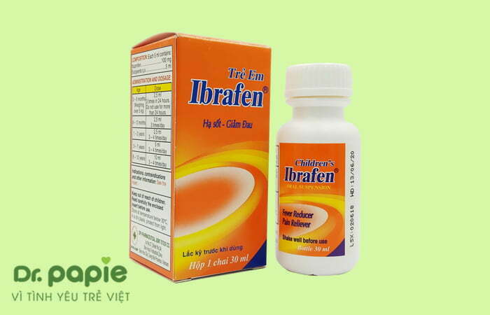 Thuốc hạ sốt phát ban Ibrafen