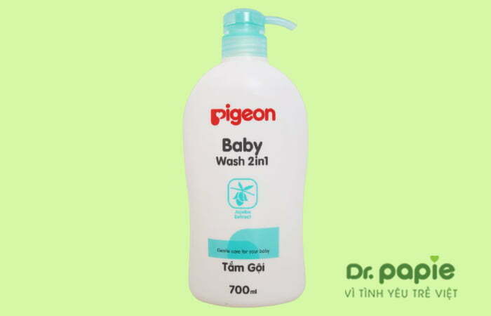 Sữa tắm gội cho bé bị khô da Pigeon Baby Wash 2in1