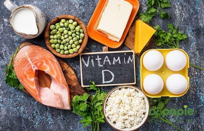 thức ăn chứa Vitamin D cho trẻ sốt mọc răng