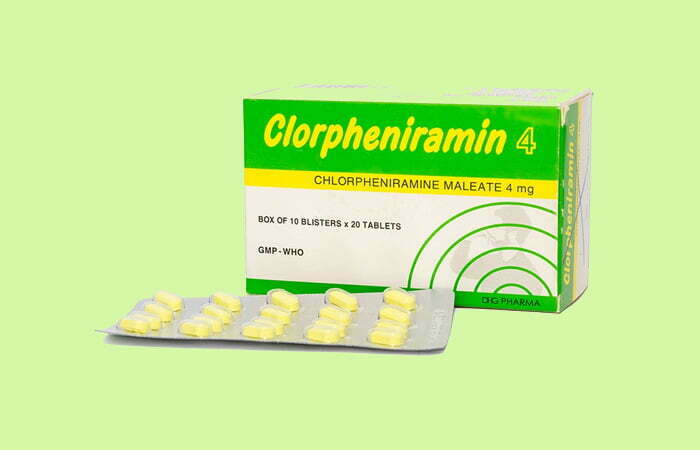 Thuốc chống dị ứng Clorpheniramin