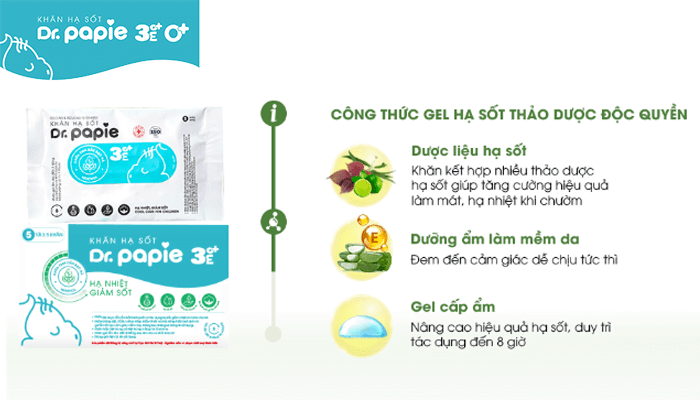 Công thức gel hạ sốt nhanh