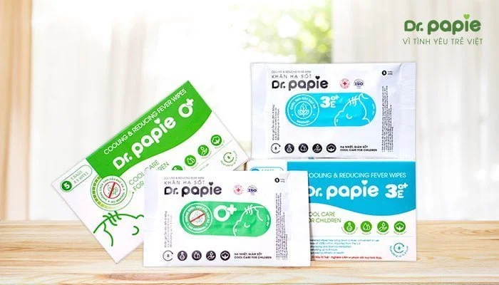 Khăn lau hạ sốt cho bé Drpapie