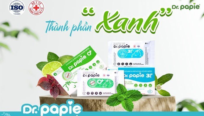 Khăn hạ sốt từ tía tô