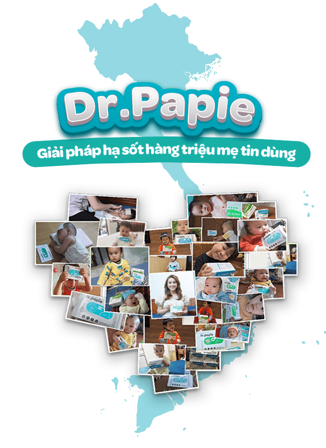 Khuyến mại khăn hạ sốt Dr.Papie