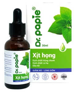 Xịt họng húng chanh Dr.Papie