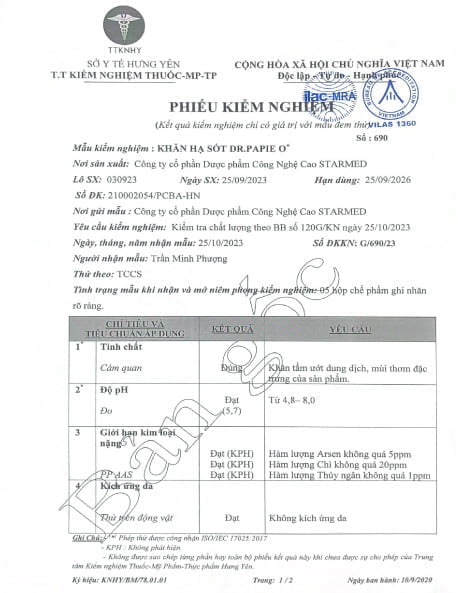 phieu kiem nghiem khan ha sot 0 drpapie 030923