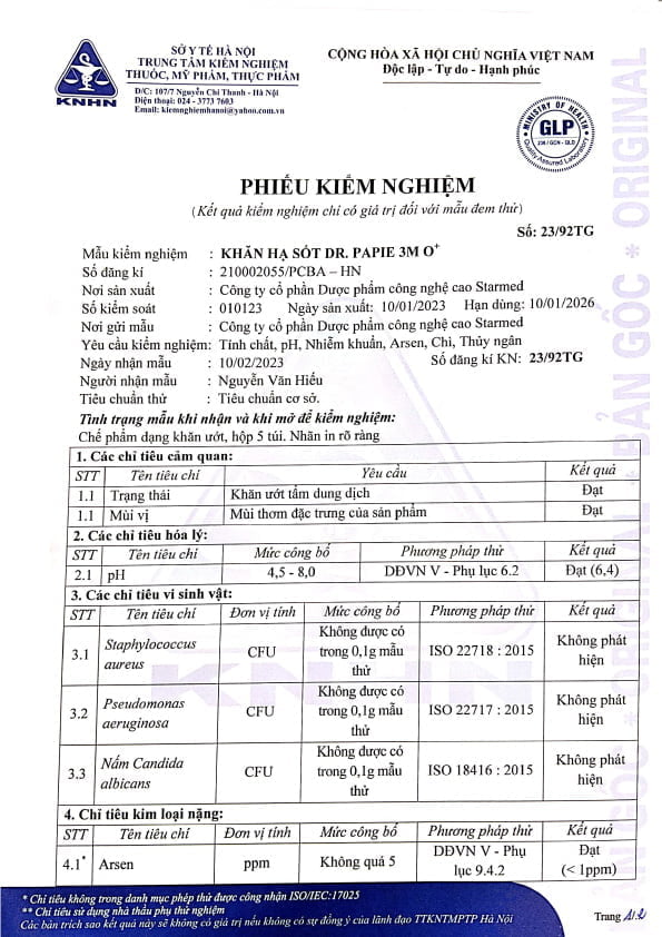 phieu kiem nghiem khan ha sot 3m0 drpapie 010123