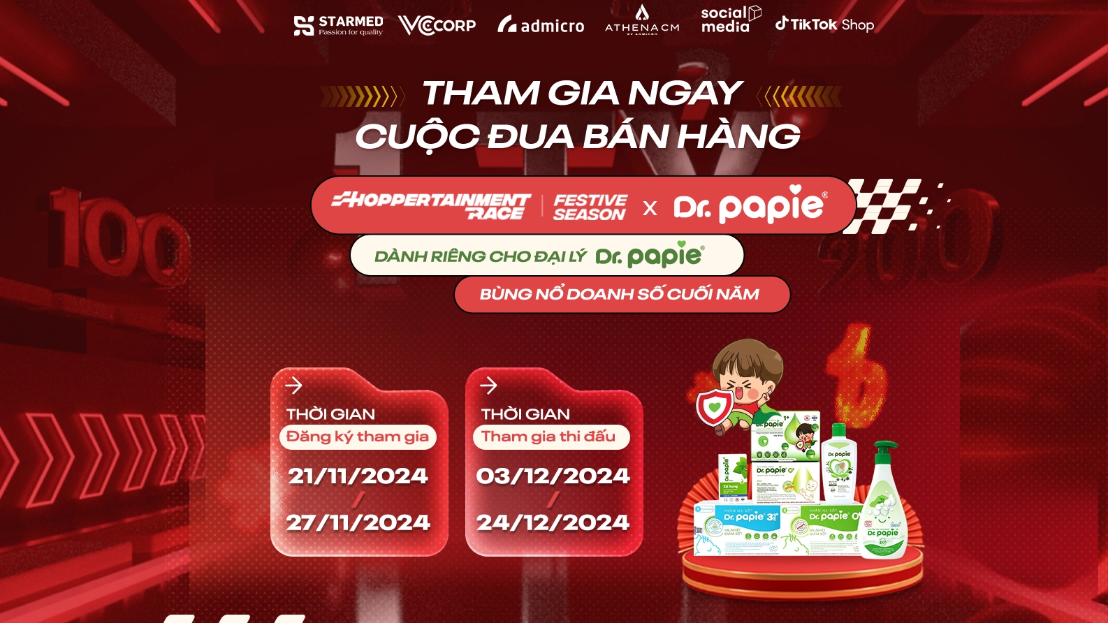 [VCCorp x Dr. Papie] T&C Shoppertainment RACE - Thể lệ Nhà bán hàng tham gia