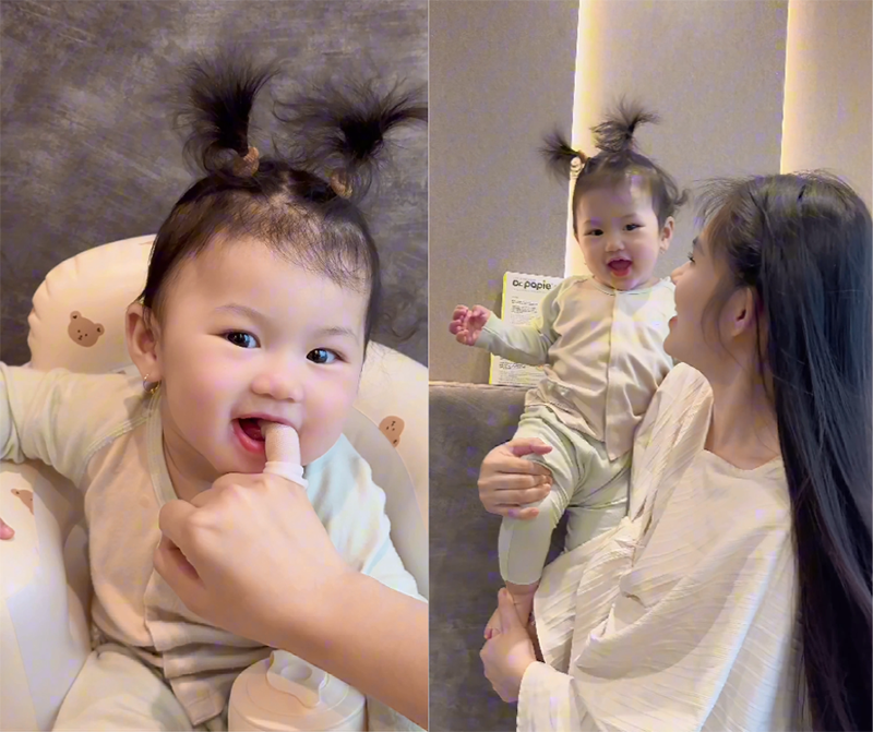 Mẹ Gen Z hé lộ tuyệt chiêu rơ lưỡi siêu đơn giản: Bé hợp tác, không tưa nấm 3 Để con hợp tác với việc rơ lưỡi không hề khó một chút nào đúng không các mẹ?