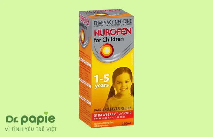 11+ thuốc điều trị sốt phát ban ở trẻ em an toàn theo từng độ tuổi Thuốc hạ sốt phát ban Nurofen for children
