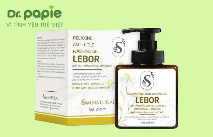 7 loại nước tắm, sữa tắm chống cảm mạo cho bé an toàn, không gây kích ứng da Sữa tắm chống cảm cho bé Lebor