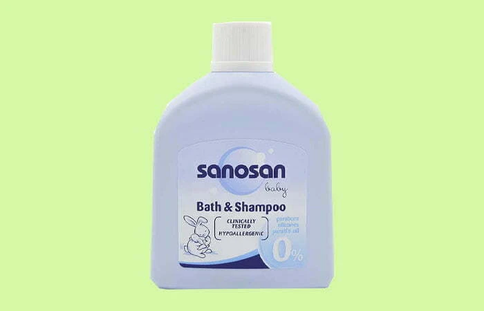 9 loại sữa tắm tạo bọt cho bé & cách sử dụng Sữa tắm tạo bọt Sanosan Baby