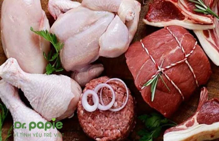 Thịt lợn nạc, thịt gà