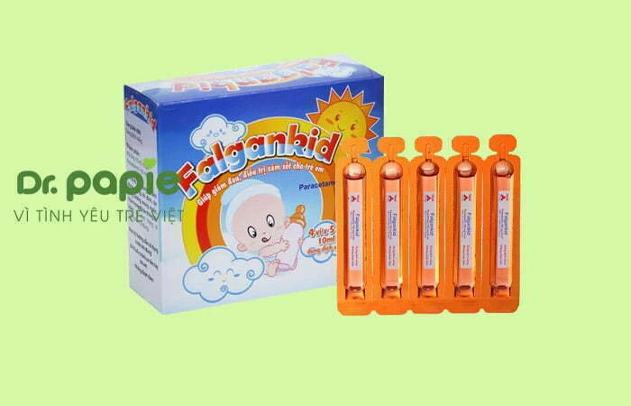 Bé bị sốt siêu vi uống thuốc gì? 11 thuốc AN TOÀN, nhanh khỏi nhất Thuốc hạ sốt cho trẻ em Falgankid