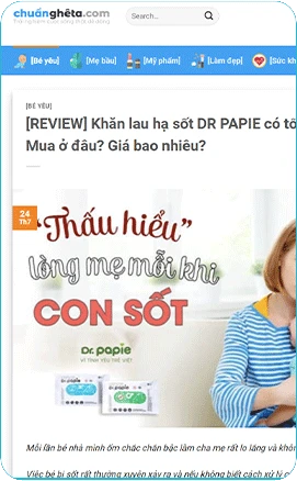 Khăn hạ sốt Dr.Papie (LP Ads) bt4