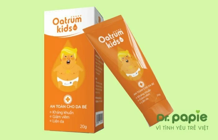 Cách trị rôm sảy cho bé chi tiết từng dạng bệnh tưởng khó hóa ra lại đơn giản đến vậy kem bôi trị rôm sảy Oatrum Kids Gel