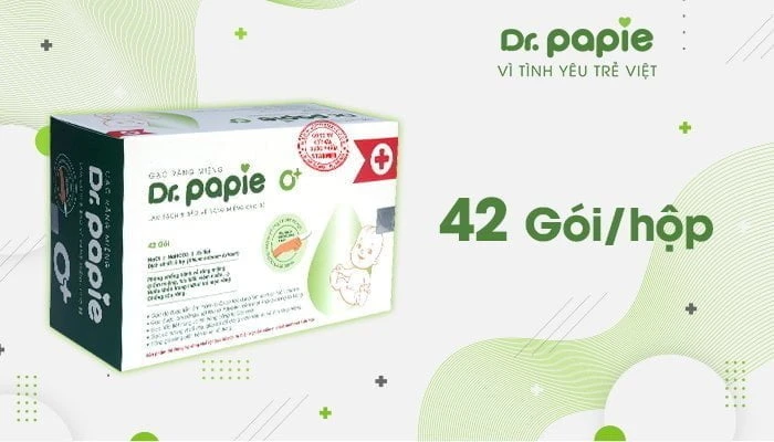 Hình ảnh Gạc răng miệng Dr.Papie với quy cách 42 gói/ 1 hộp Hình ảnh Gạc răng miệng Dr.Papie với quy cách 42 gói/ 1 hộp
