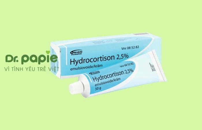 Danh sách 14 thuốc trị hăm tã cho trẻ sơ sinh theo tình trạng của bé thuốc trị hăm tã cho trẻ sơ sinh hydrocortison