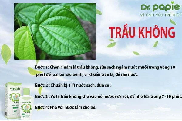 Điều trị viêm da cơ địa ở trẻ nhanh chóng, dứt điểm nhờ mẹo nhỏ này Hướng dẫn cách sử dụng trầu không trị viêm da cơ địa ở trẻ