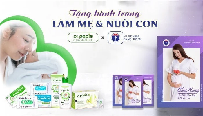 Dr.Papie cùng Vụ Sức khỏe Bà Mẹ - Trẻ em phát hành cẩm nang “Lần Đầu Làm Mẹ & Nuôi con” Dr.Papie đồng hành cùng vụ Sức khỏe Bà mẹ - Trẻ em tặng cẩm nang