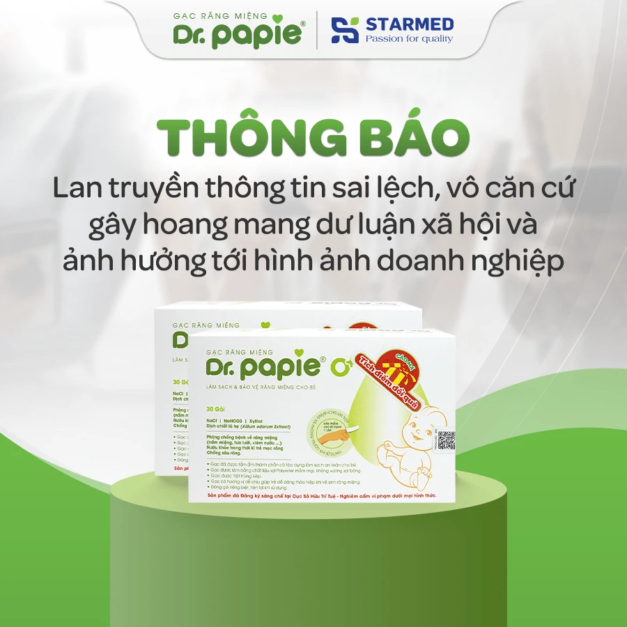 Dr.Papie thông báo các group/fanpage đăng tin sai lệch dr papie thong bao cac group fanpage dang tin sai lech