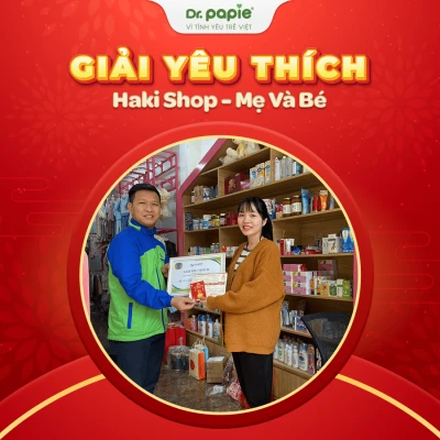 Dr.Papie trao gần 200 triệu đồng cho các khách hàng đạt giải chương trình tri ân cuối năm Haki Shop - Mẹ và bé
