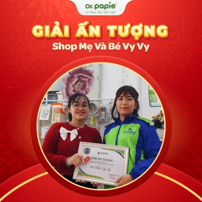 Dr.Papie trao gần 200 triệu đồng cho các khách hàng đạt giải chương trình tri ân cuối năm Shop mẹ và bé Vy Vy