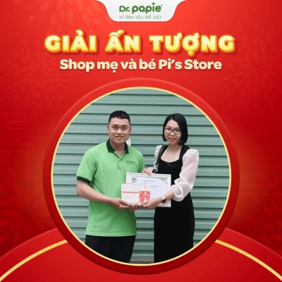 Dr.Papie trao gần 200 triệu đồng cho các khách hàng đạt giải chương trình tri ân cuối năm Shop mẹ và bé Pi's Store