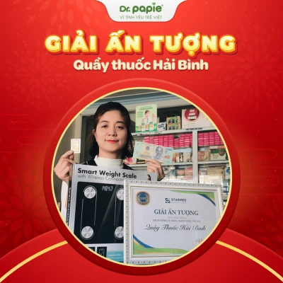 Dr.Papie trao gần 200 triệu đồng cho các khách hàng đạt giải chương trình tri ân cuối năm Quầy thuốc Hải Bình