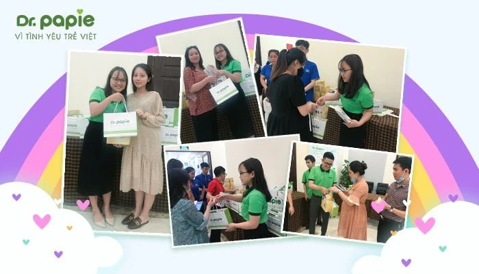 Dr.Papie tự hào đồng hành cùng ba mẹ tại lớp học tiền sản Bibomart Đến với lớp học, bố được thực hành cách chăm con đúng cách