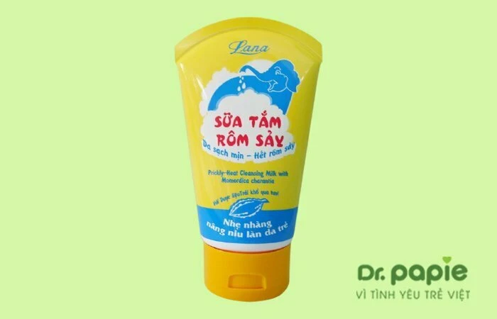 DrPapie chia sẻ 7 kinh nghiệm chọn mua sữa tắm trị rôm sảy cho bé và 8+ loại sữa tắm được ưa chuộng nhất Sữa tắm trị rôm sảy cho em bé Lana