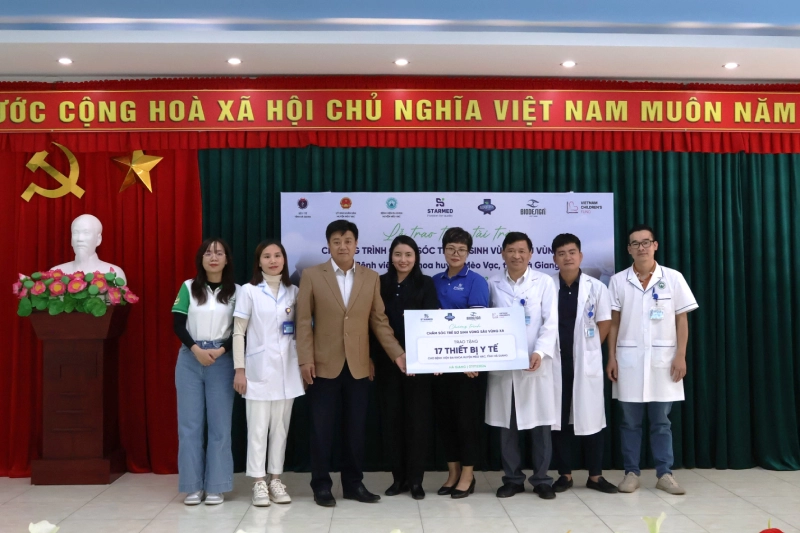 STARMED GROUP trao tặng 17 Trang thiết bị Y tế hiện đại cho Bệnh viện Đa khoa huyện Mèo Vạc STARMED GROUP trao tặng 17 Trang thiết bị Y tế hiện đại cho Bệnh viện Đa khoa huyện Mèo Vạc