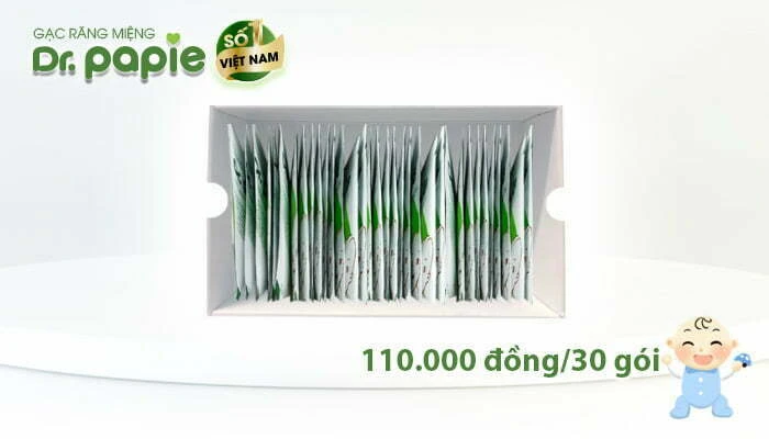 Gạc Dr.Papie có giá 110.000 đồng/30 gói