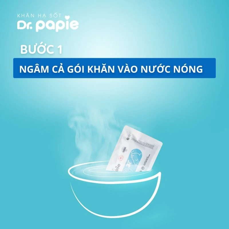 Hướng dẫn cách sử dụng khăn hạ sốt Dr.Papie khi trời lạnh Hướng dẫn cách sử dụng khăn hạ sốt Dr.Papie khi trời lạnh