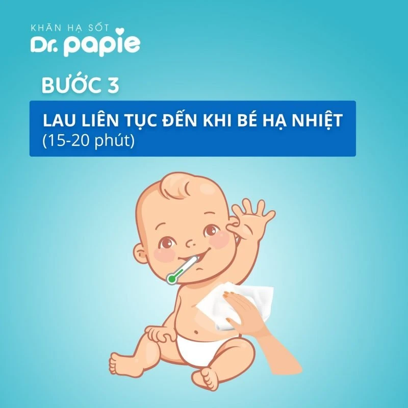 Hướng dẫn cách sử dụng khăn hạ sốt Dr.Papie khi trời lạnh Hướng dẫn cách sử dụng khăn hạ sốt Dr.Papie khi trời lạnh
