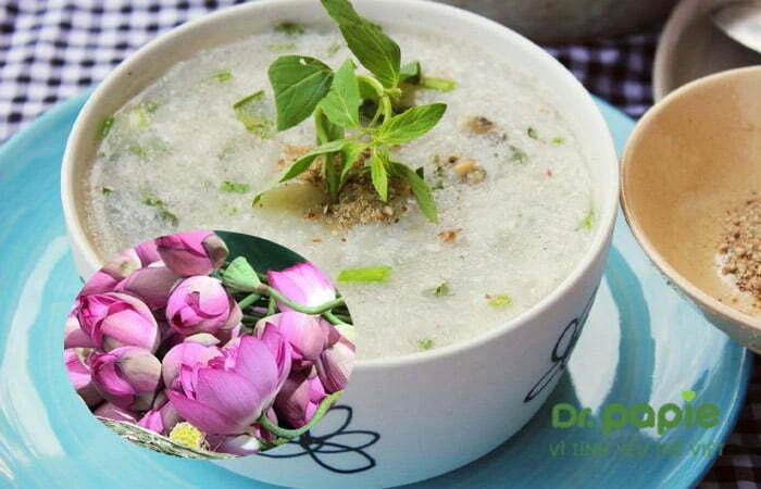 Cháo hoa sen cho trẻ bị chàm sữa