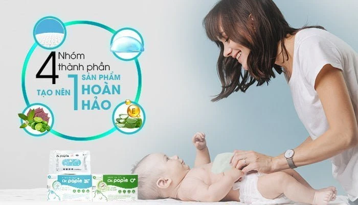 Hướng dẫn chi tiết cách lau khăn ấm hạ sốt cho bé Khăn hạ sốt Dr.Papie