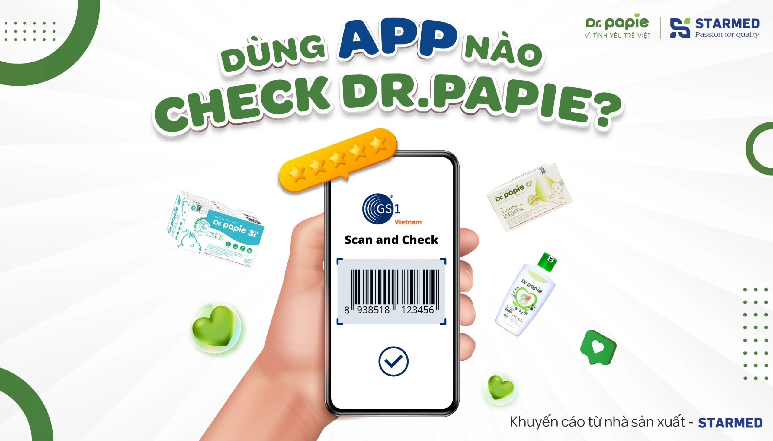 huong dan quet ma vach dr papie dung cach khuyen cao tu nha san