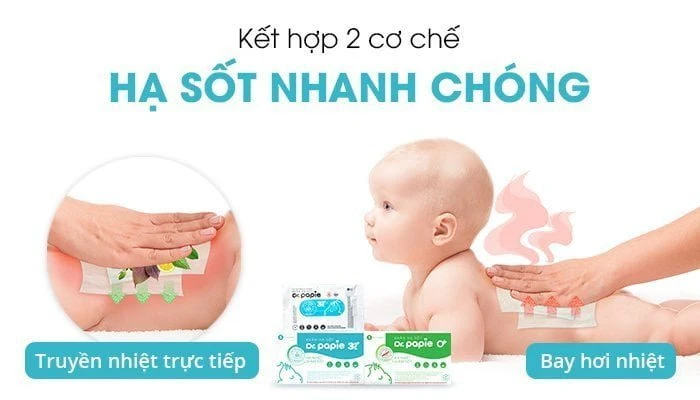 Khăn hạ sốt Dr.Papie: Cơ chế hạ sốt và cách sử dụng đúng “chuẩn” Cơ chế hạ sốt khăn hạ sốt