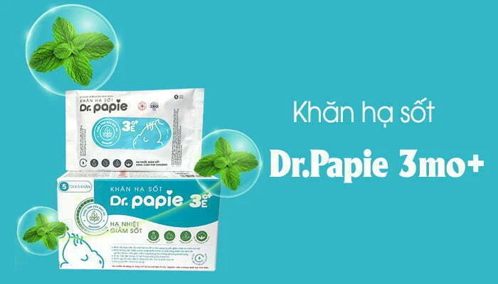 Khăn hạ sốt Dr.Papie 3mo+