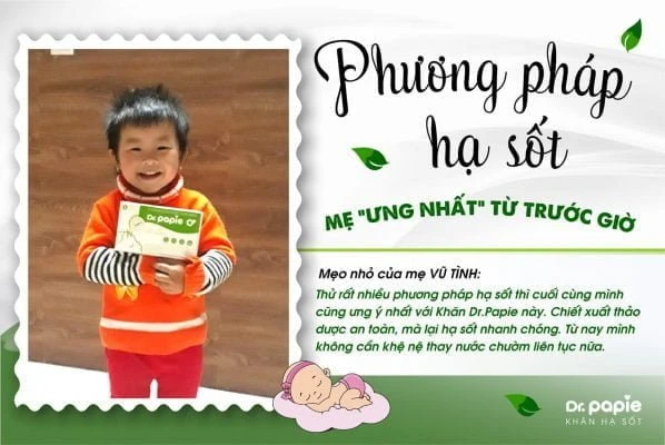 Khăn lau hạ sốt Dr.Papie có tốt không, mua ở đâu chính hãng? khan lau ha sot dr papie co tot khong mua o dau chinh hang 6