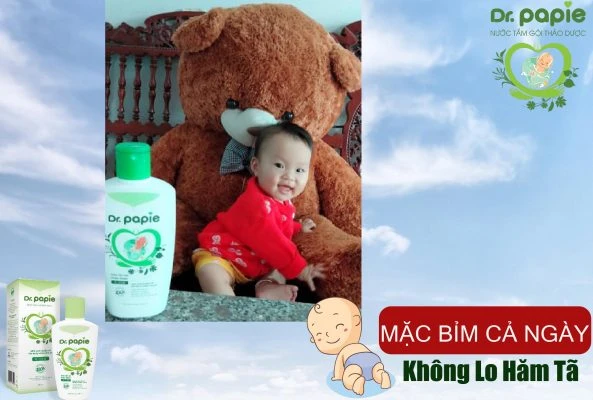 Mách mẹ bí quyết mặc tã cả ngày không lo bé bị hăm Bé bị hăm tã không còn là nỗi lo của mẹ khi có thần dược Dr.Papie